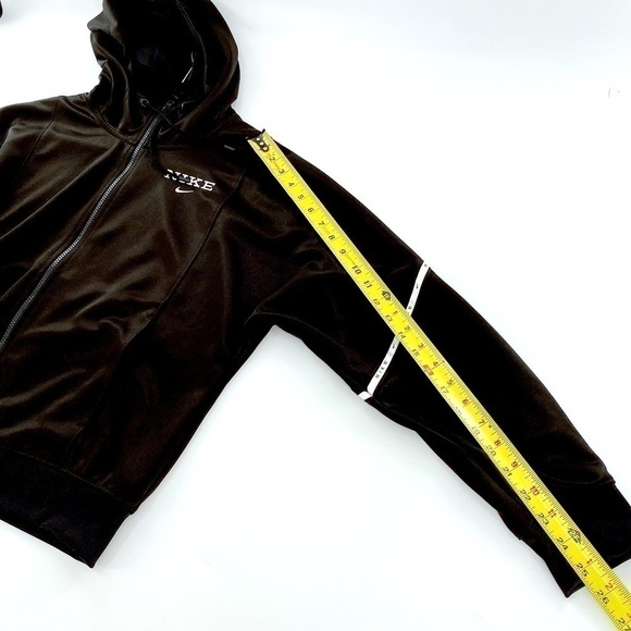Nike Black/White Hooded Full-Zip Running Jacket S - Picture 8 of 14
